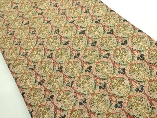 平和屋着物■極上　龍村美術織物　両面　全通柄袋帯　壬生寺裂　帯鈎文錦　逸品　DZAA7230kh5 平和屋着物□極上 龍村美術織物 両面 全通柄袋帯 壬生寺裂 帯鈎文錦