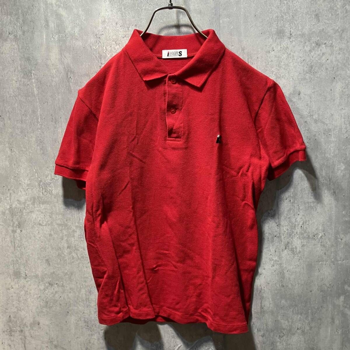 80s IS ISSEY MIYAKE polo shirt 刺繍ロゴカットソー 半袖ポロシャツ 