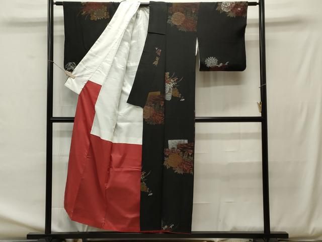 平和屋着物▽上質な小紋 単衣 古都の宴 反端付き 正絹