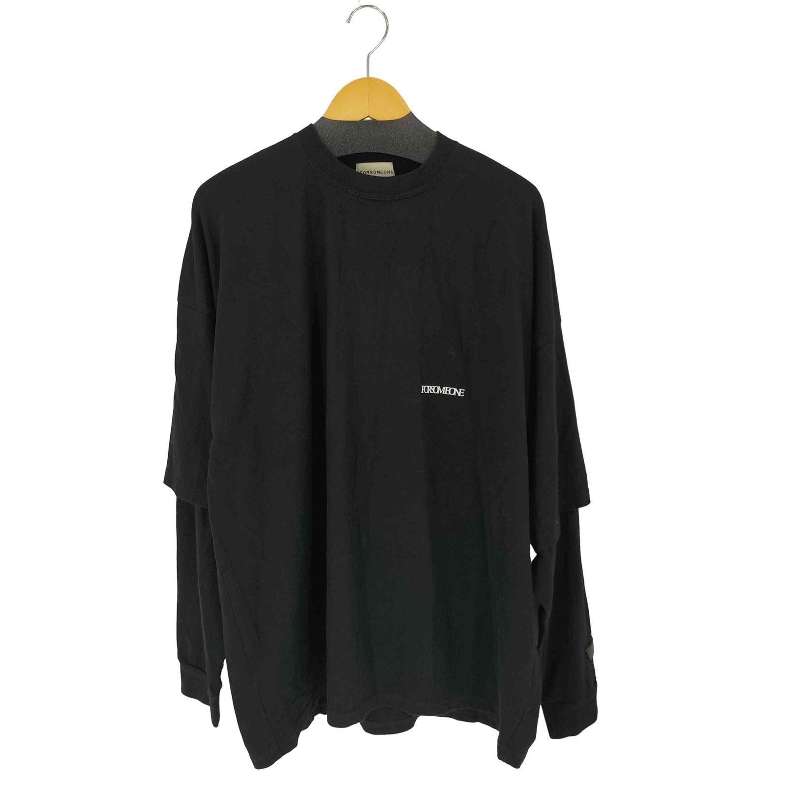 フォーサムワン FORSOMEONE オーバーサイズ レイヤードロングスリーブT 