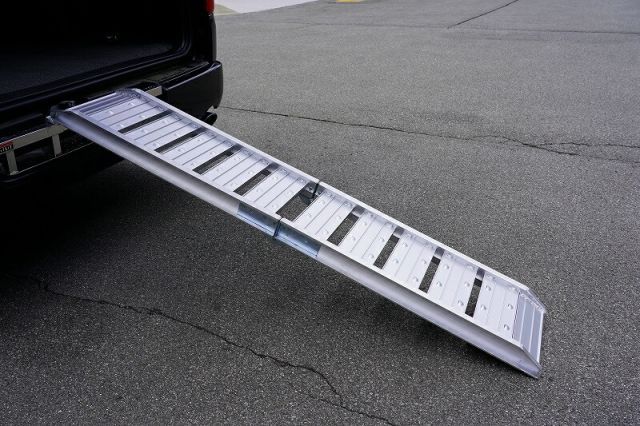 汎用モーターサイクル用アルミ製スロープ折り畳み式1500mm
