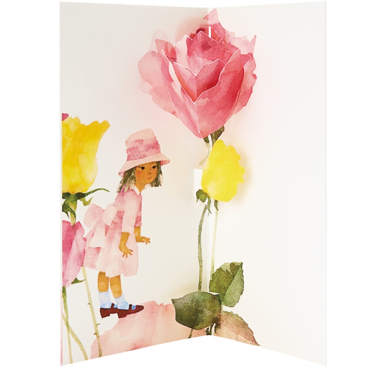 と少女 グリーティングカード 多目的カード 海外輸送可 いわさきちひろ MU 125 2 メッセージカード SANRIO サンリオ 832006