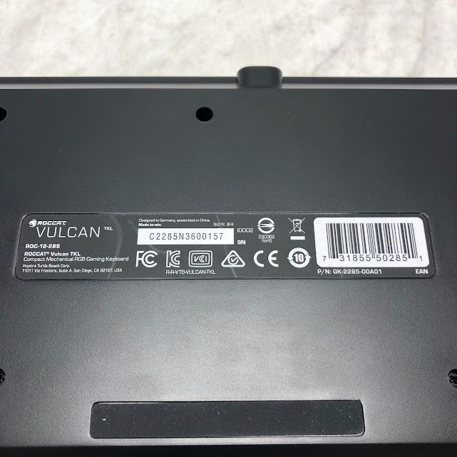 【訳あり品】ROCCAT Vulcan TKL コンパクトメカニカル RGB USB ゲーミングキーボード  ROC-12-285 A0807 0924ML012 0120240906101989