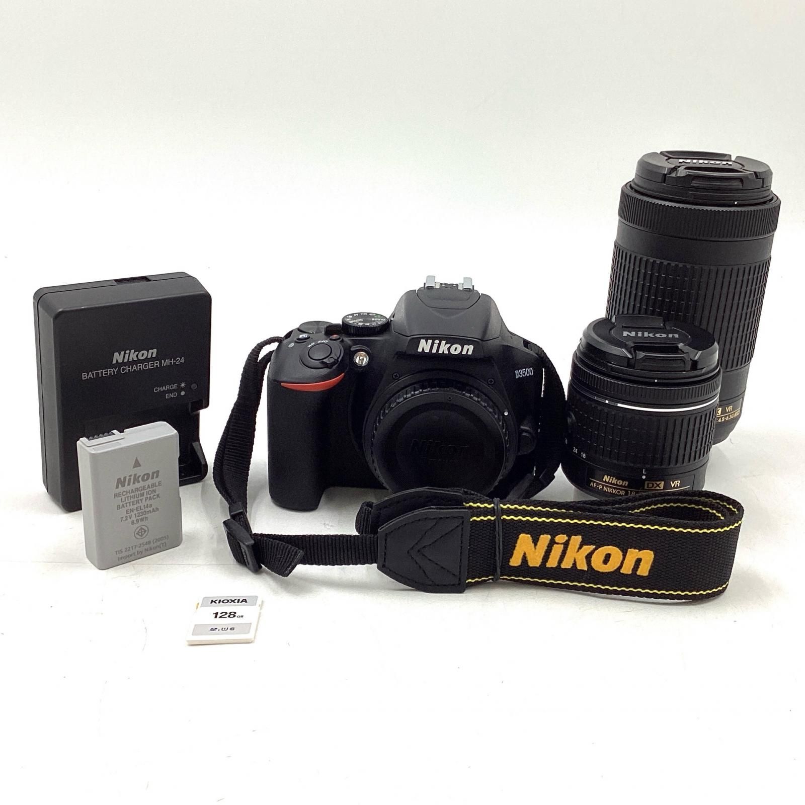 Nikon D3500 デジタル一眼レフカメラセット Amazon.com : Nikon D3500 W/ AF-P DX NIKKOR 18-55mm f/3.5-5.6G VR