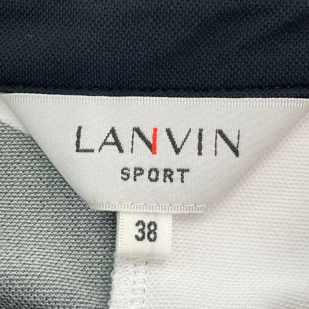 サイズ：38 LANVIN SPORT ランバン スポール ハーフジップ 半袖  