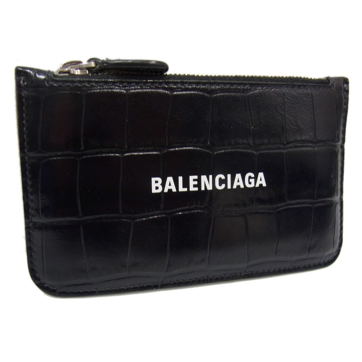 美品◇BALENCIAGA コイン カードケース フラグメントケース クロコ型