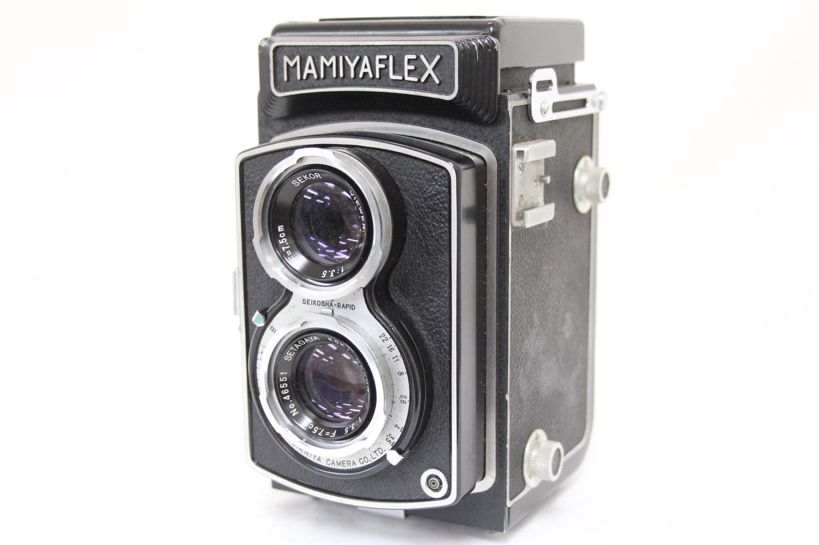 返品保証 マミヤ Mamiyaflex Setagaya Koki Sekor S 7.5cm F3.5 二眼カメラ M5127