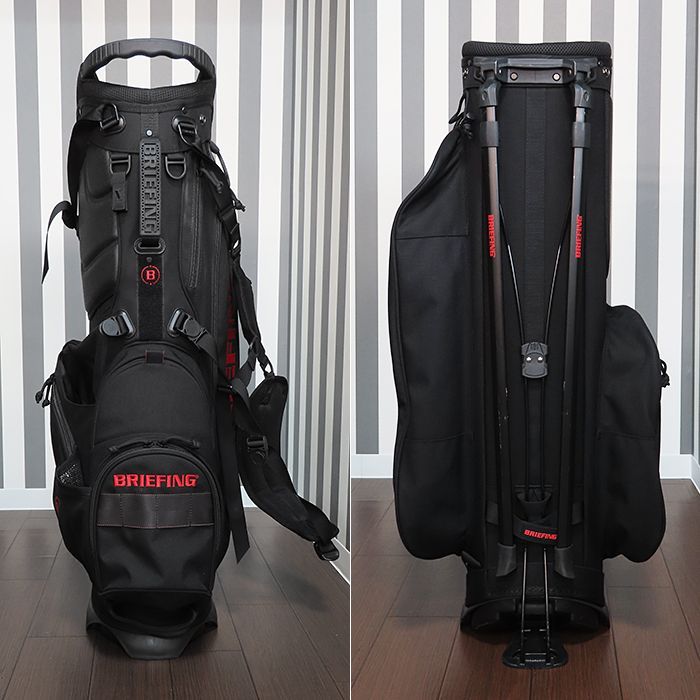 美品　ブリーフィング　スタンド　キャディバック　ヘッドカバー付 ブリーフィング キャディバックBRIEFING CR-5 ヘッドカバー