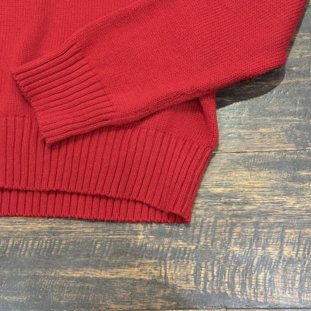 ハーフボタンニット