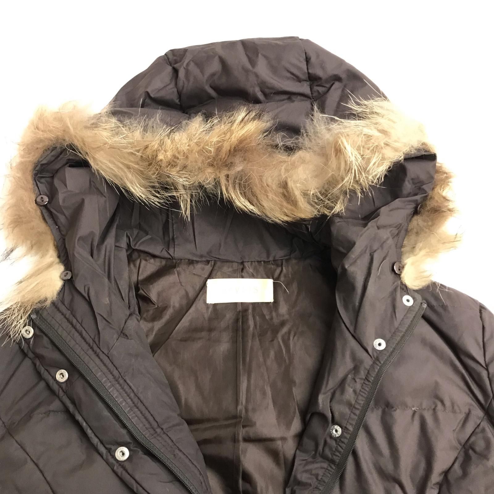 美品★ anySiS ダウンジャケット　ラビットファー　上品　サイズ1 any SiS｜【撥水・洗える】美シルエットスタンドロング ダウン