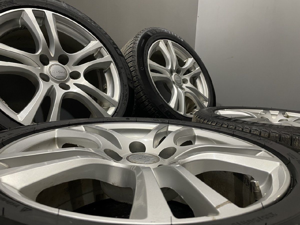 【MICHELIN X-ICE 3+ 235/50R18】スタッドレス【MANARAY Euro Speed 18インチ 8J5HPCD120+35】レクサスLS設計 18年製 バリ溝　(MTD356)クレジットカード QRコード決済可能 MICHELIN X-ICE 3+ 235/50R18】スタッドレス【MANARAY Euro Speed 18