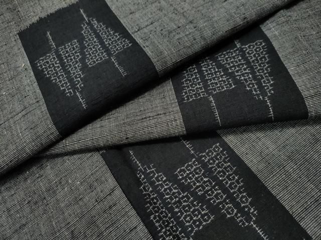 平和屋着物○本場結城紬 重要無形文化財 飛び亀甲 色紙吉祥文 やまと誂