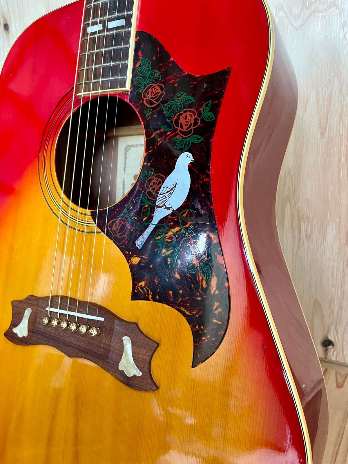 ビンテージDOVE アコースティックギター エレアコ仕様 木曽鈴木 