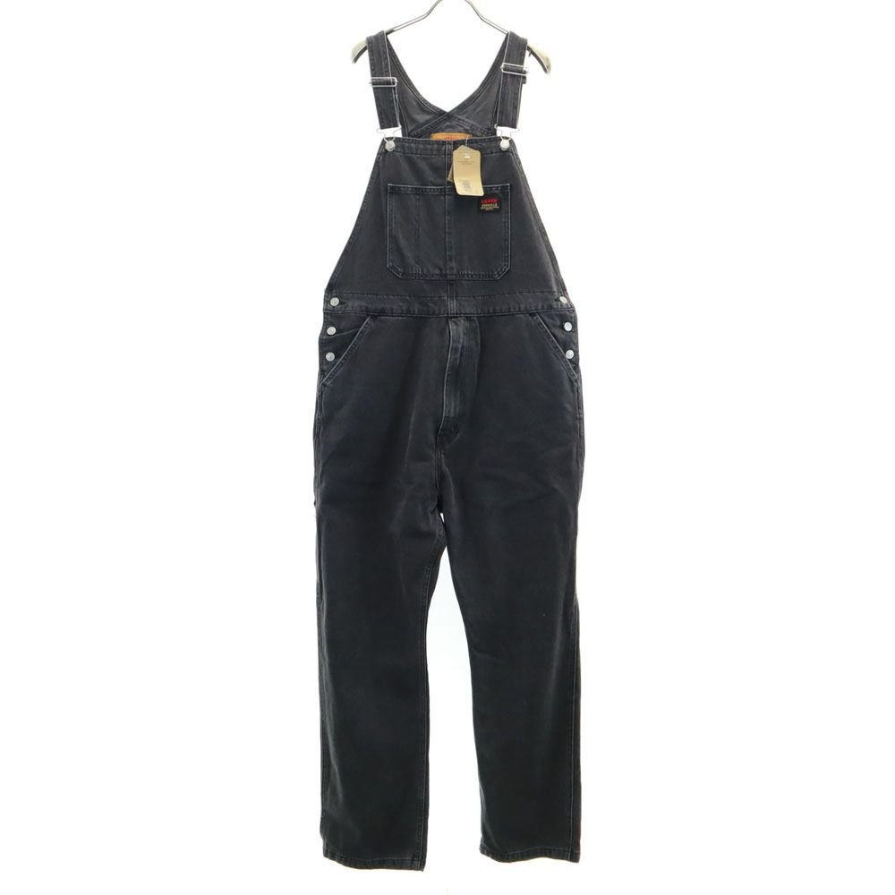 未使用 リーバイス デニム オーバーオール L ブラック系 Levi's タグ付き メンズ