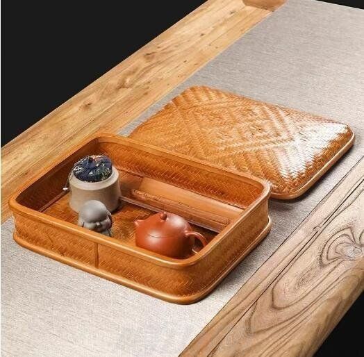 収納かご おしゃれ竹編みバスケット 収納小物入れ お菓子入れWP 109