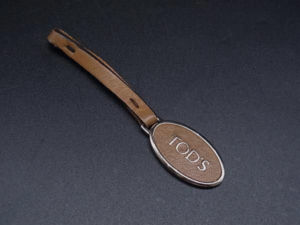 TODSチャーム □美品□ TODS トッズ レザー キーリング キーホルダー バッグ