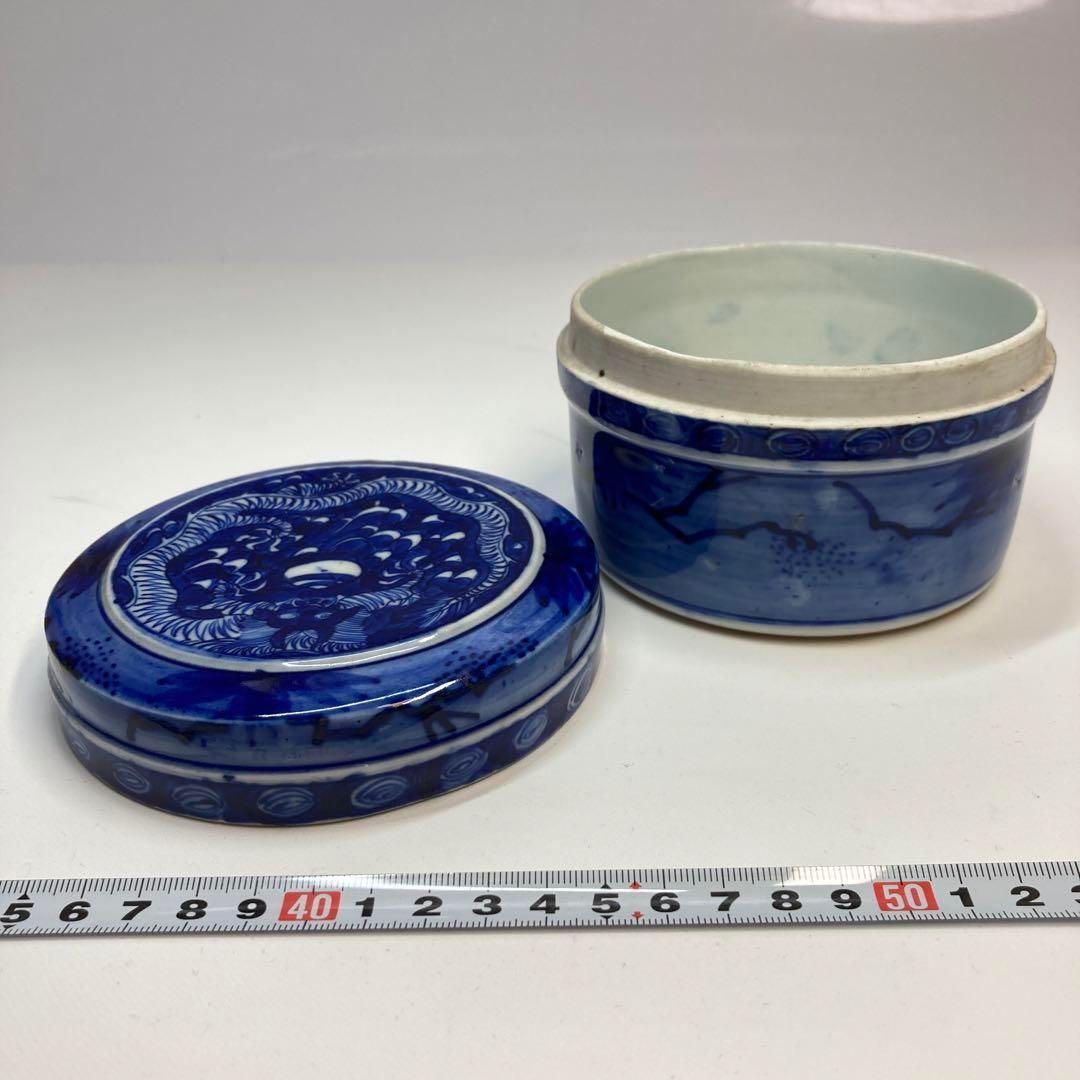 中国清時代 青華 龍図 蓋物 タカト 本さ5-0518☆ - メルカリ
