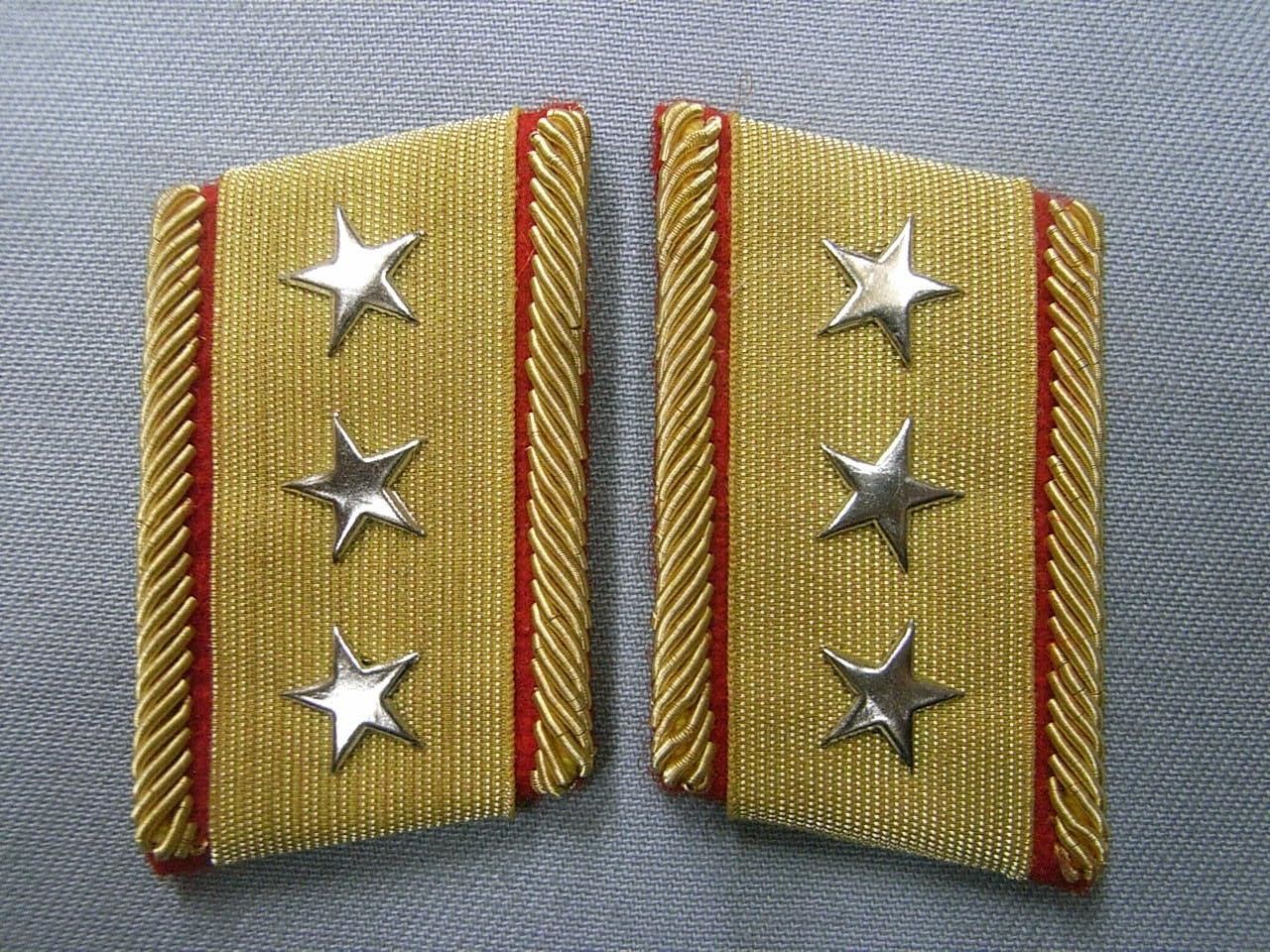 ☆日本陸軍襟章レプリカ 三式 「大将」階級章☆新品