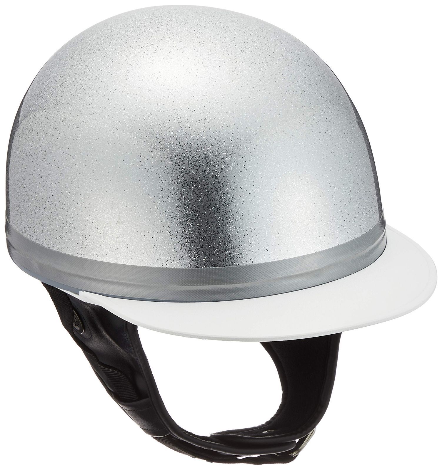 数量限定】コルク半 三つボタン ハーフ シルバーラメ ヘルメット