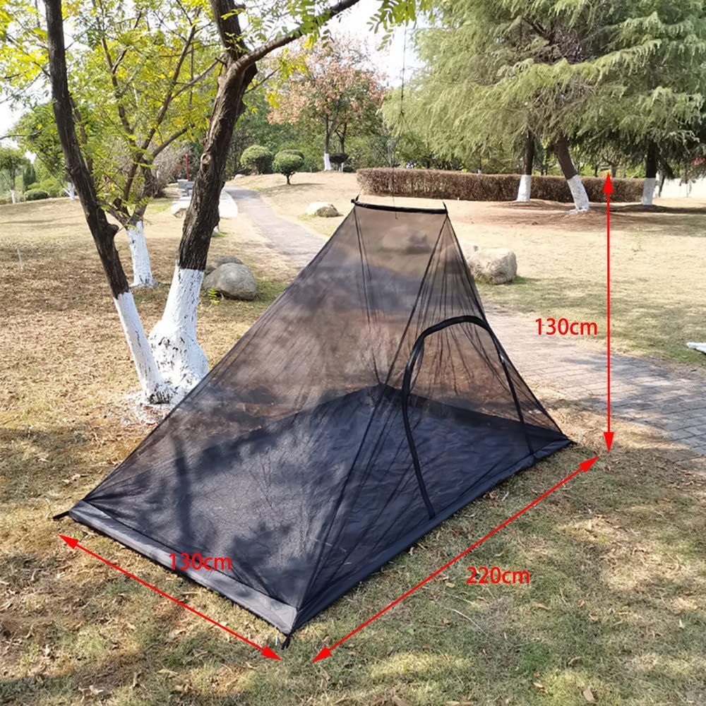 一人用 蚊帳 モスキートネット 超軽量 携帯式 キャンプ 収納ポーチ付き Amazon | shopparadise 蚊帳 ワンタッチ モスキートネット