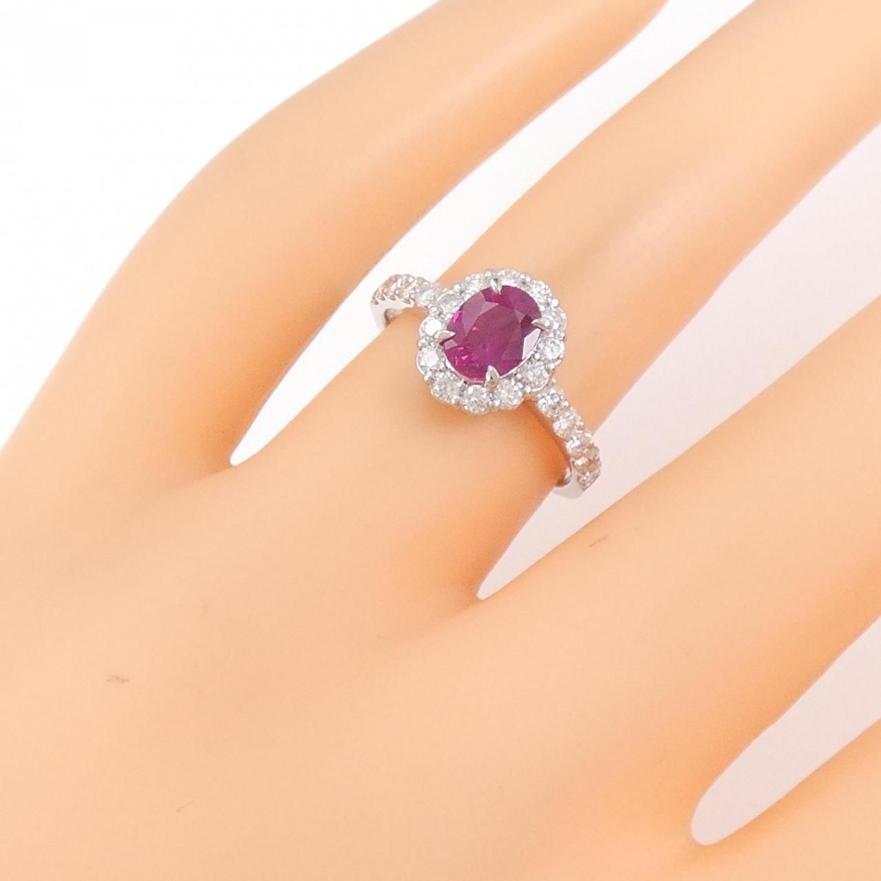 PT ルビー リング 1.02CT ビルマ産 - メルカリ 