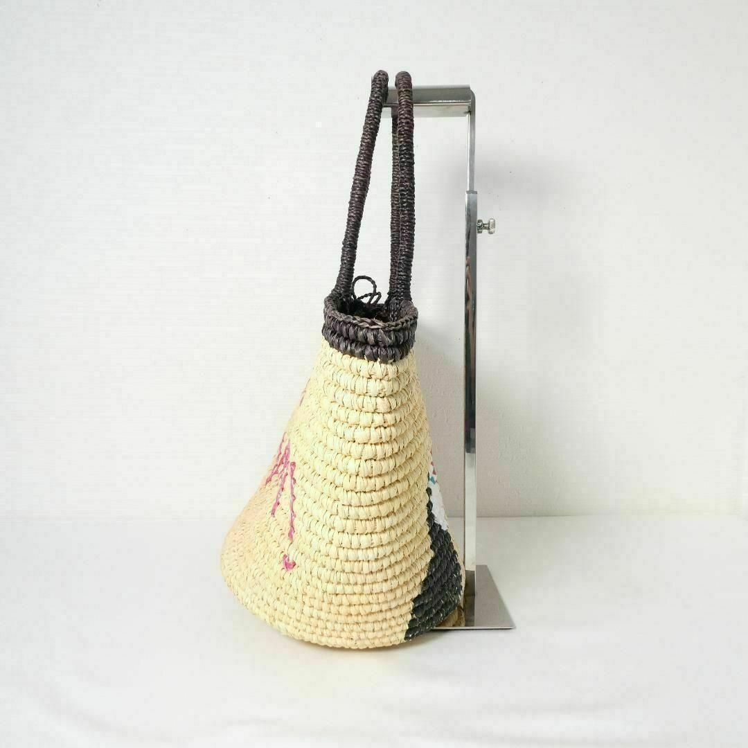 美品 SENSI STUDIO センシスタジオ かごバッグ トートバッグ ストロー