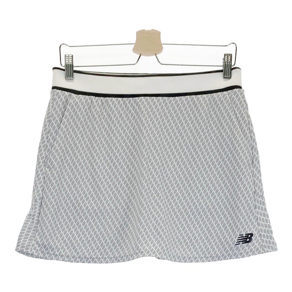 サイズ 2 NEW BALANCE GOLF ニューバランス 2025年 インナー付 スカート 総柄 グレー系 240101438959 ゴルフウェア レディース ストスト