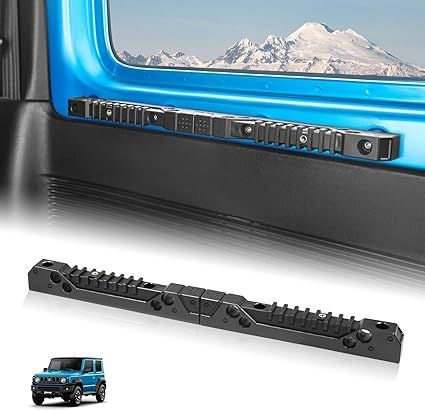 AMWMORV 探索シリーズ ジムニー JB64 ヘッドレストホルダージムニー JB74 ヘッドレスト収納 ジムニー ヘッドレストスタンド 対称溝図柄 カスタム 取付簡単 車中泊 プラスチック製 内装