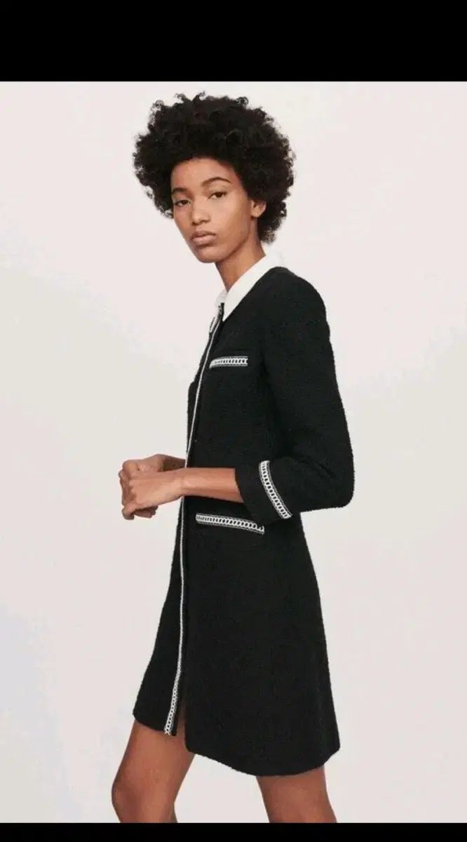 SANDRO サンドロ ツイード ワンピース 36