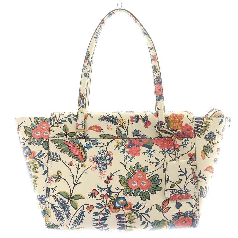 超美品 トリーバーチPARKER FLORAL レザートート ショルダー 7/6まで限定販売】トリーバーチ TORY BURCH PARKER FLORAL