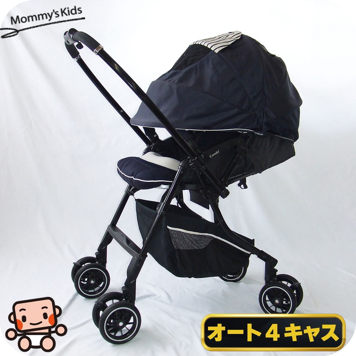 っ 厳選 ベビーカー コンビ メチャカル ハンディ オート4キャス plus HF combi 1カ月から ベビーカー C.一般
