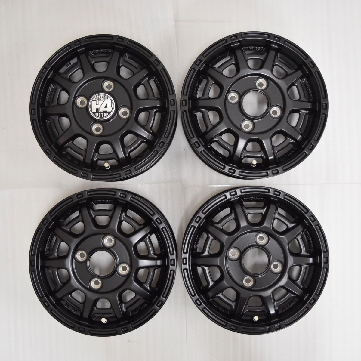 4穴 PCD100 12インチ 4.00B 43 φ67 H4 MOTOR X1 共豊 KYOHO ホイール4本セット