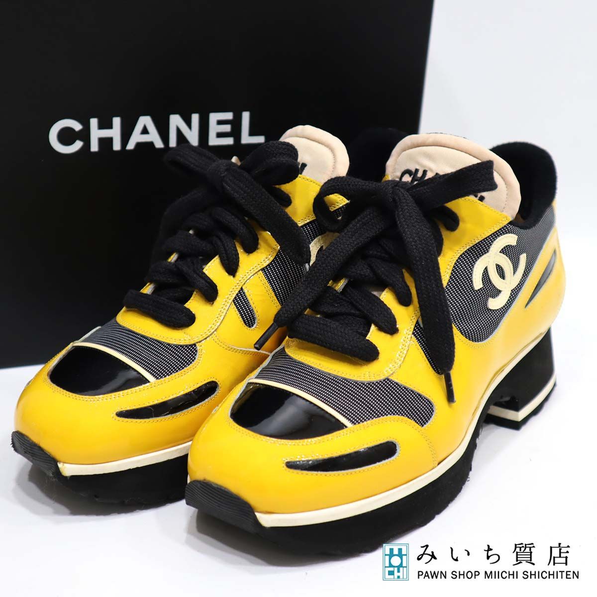 30%OFF】 新品、未使用 CHANEL シャネル スニーカー エナメル ...