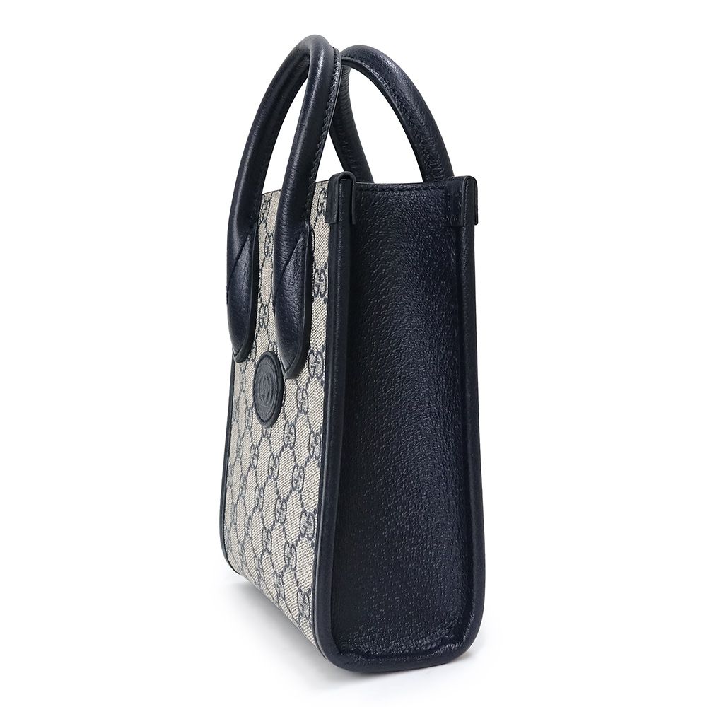 未使用 保管品】グッチ GGスプリーム トートバッグ 2way ショルダー 黒