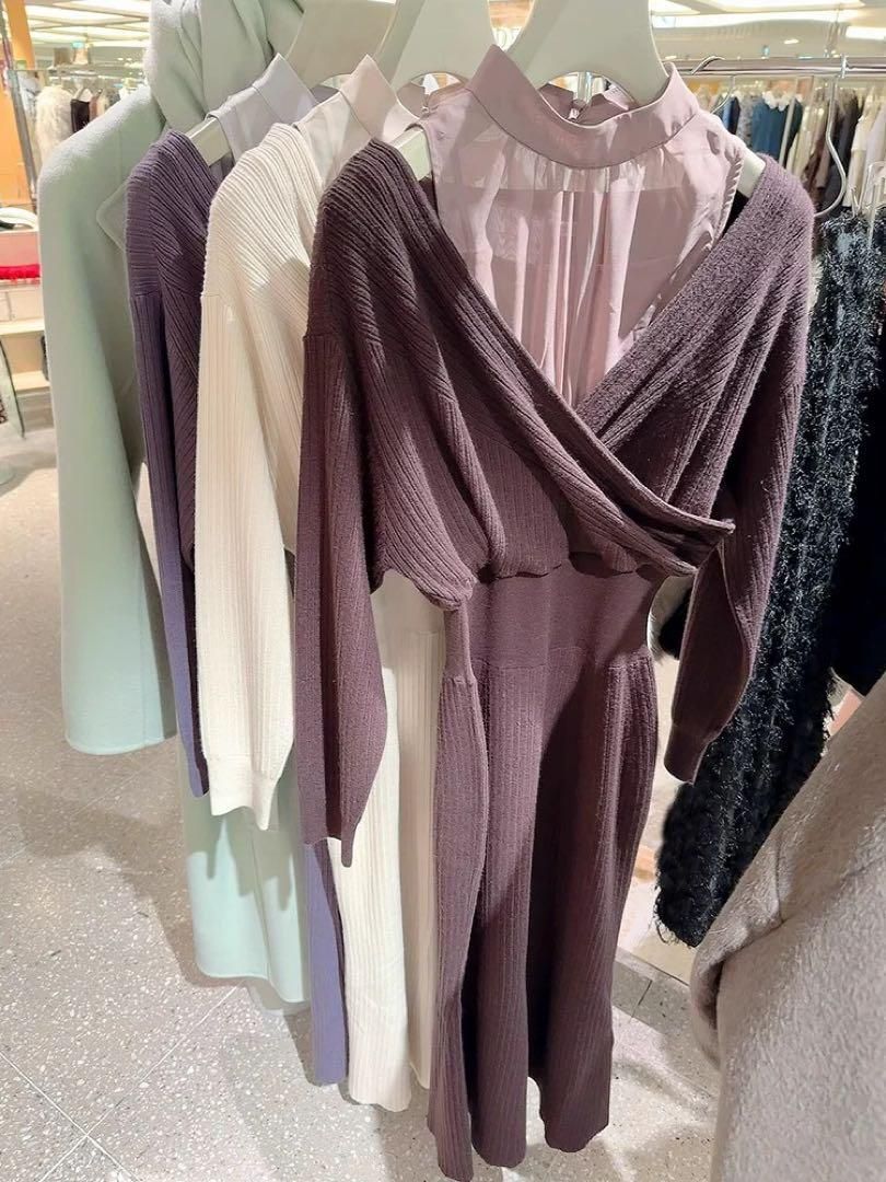 高見えロングマーメイドワンピース 春お出かけデートに最適 韓国 NEXPOTALLINN_EU