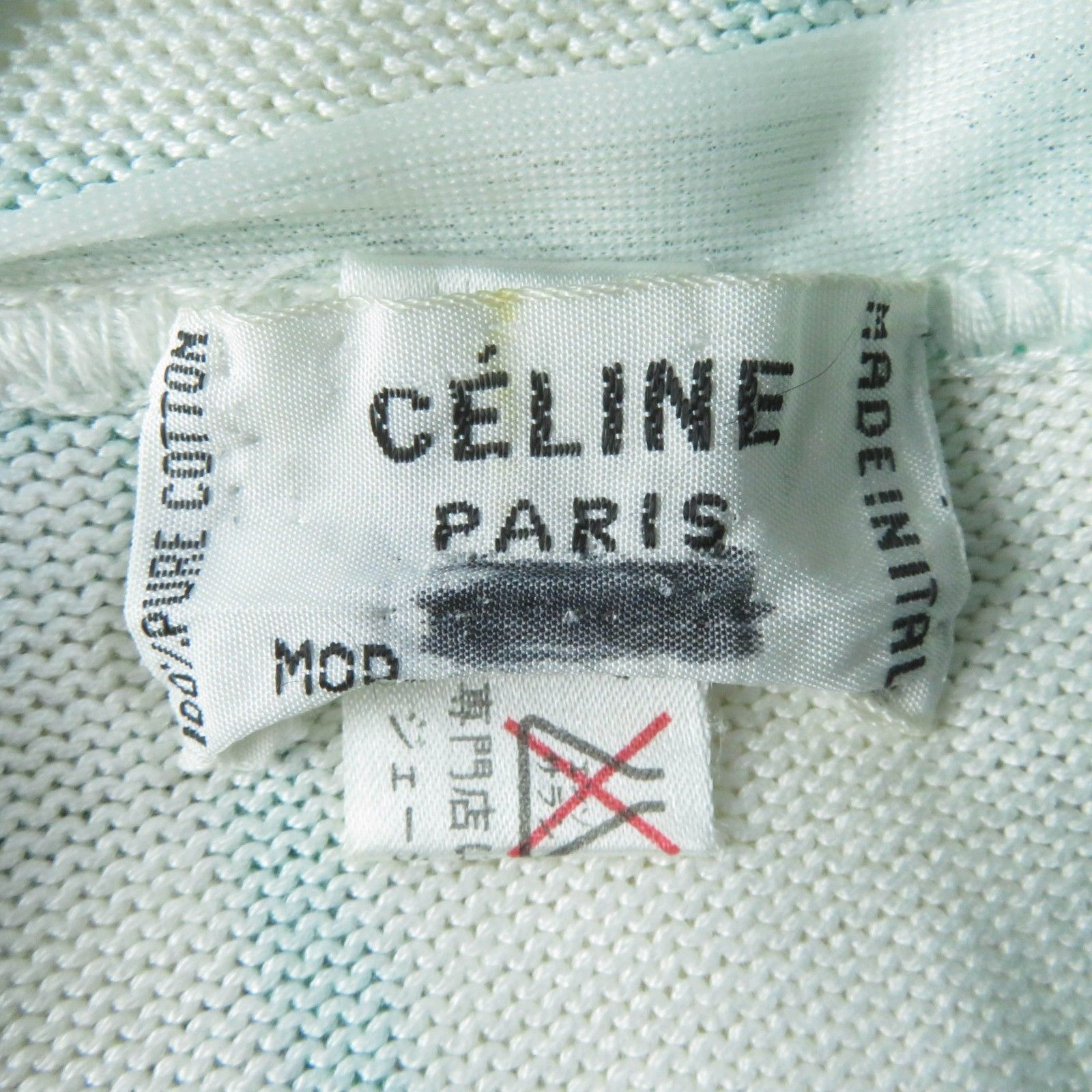 CELINE - 人気☆CELINE セリーヌ ヴィンテージ コットン100％ 総柄デザイン ロゴボタン付 長袖 ニット カーディガン マルチカラー 40 イタリア製 レディース CELINE - 人気☆CELINE セリーヌ ヴィンテージ コットン100％ 総