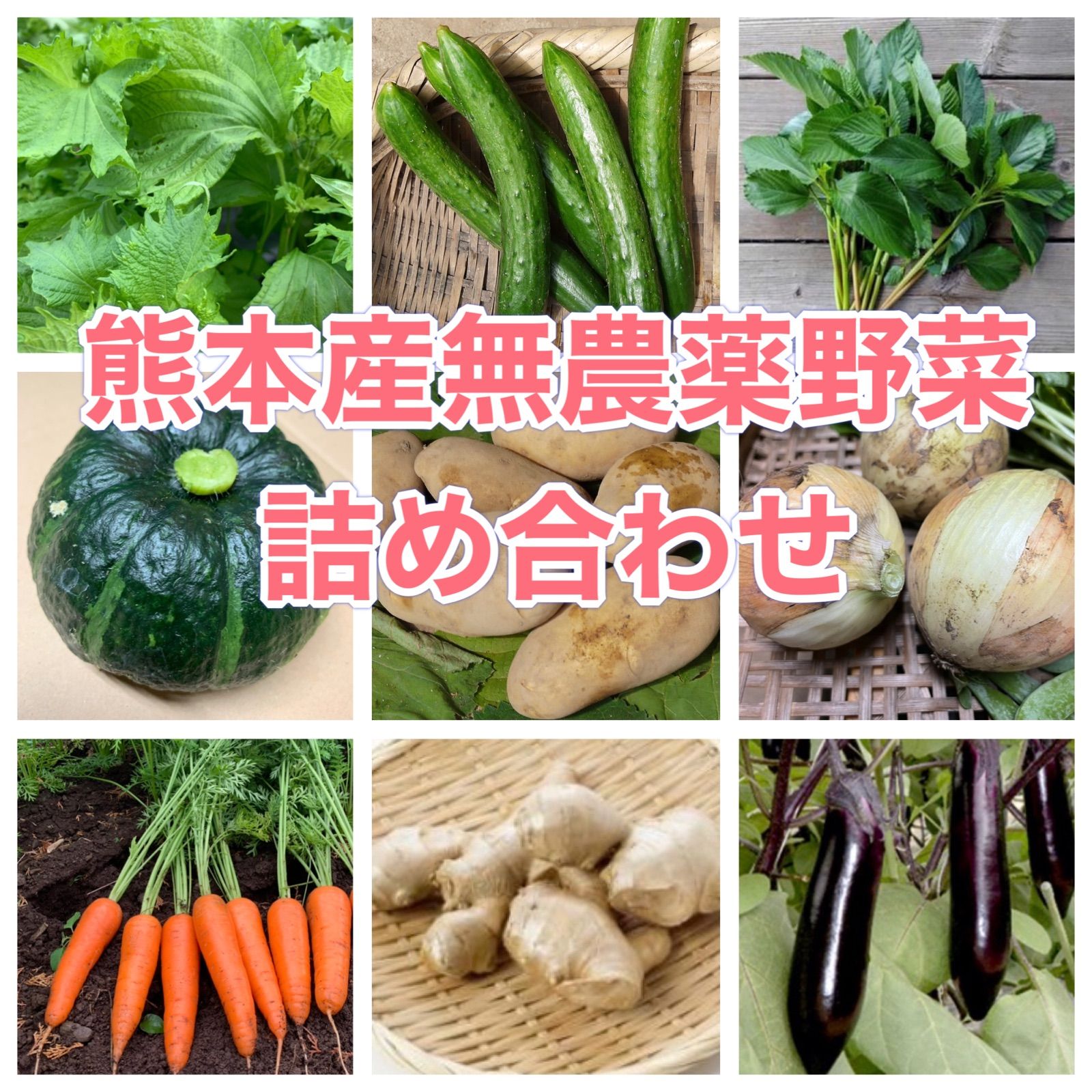 熊本産無農薬野菜詰め合わせ - メルカリ