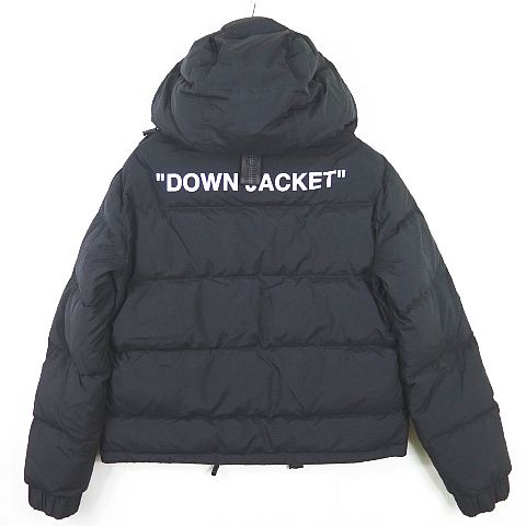 オフホワイト OFF WHITE QUOTE PUFFER DOWN JACKET フード