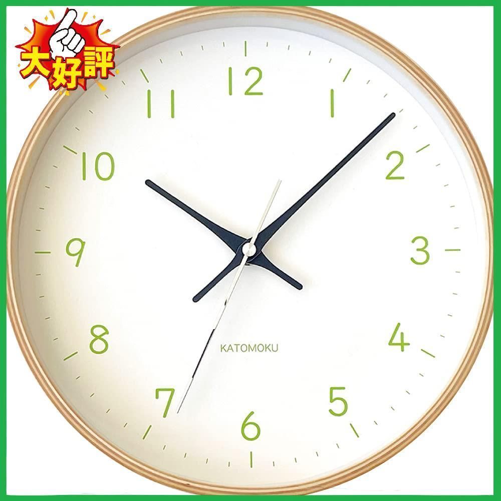 【新着商品】KATOMOKU plywood clock 22 電波時計 ライト