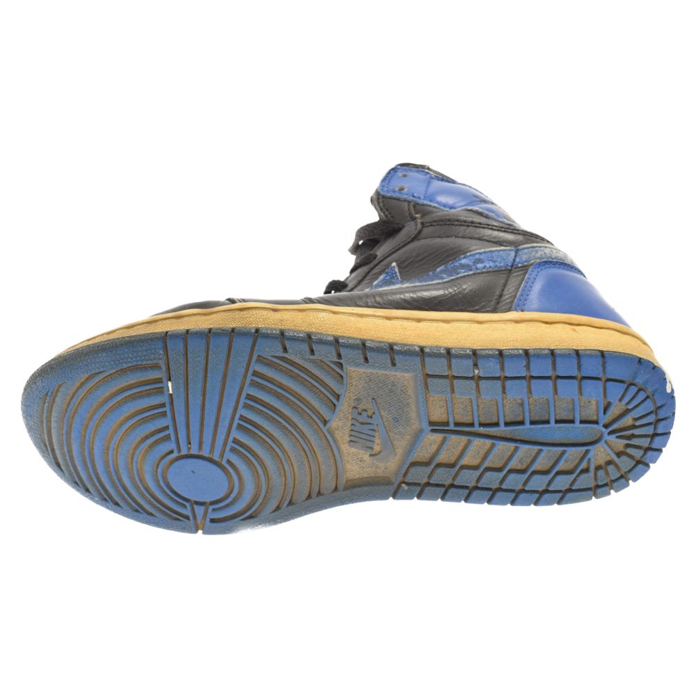 ナイキ 2001年製 136066-041 エアジョーダン1 レトロ ロイヤル Nike Air Jordan 1 I Retro Royal 2001 Black/Blue Sz 8 Shoes