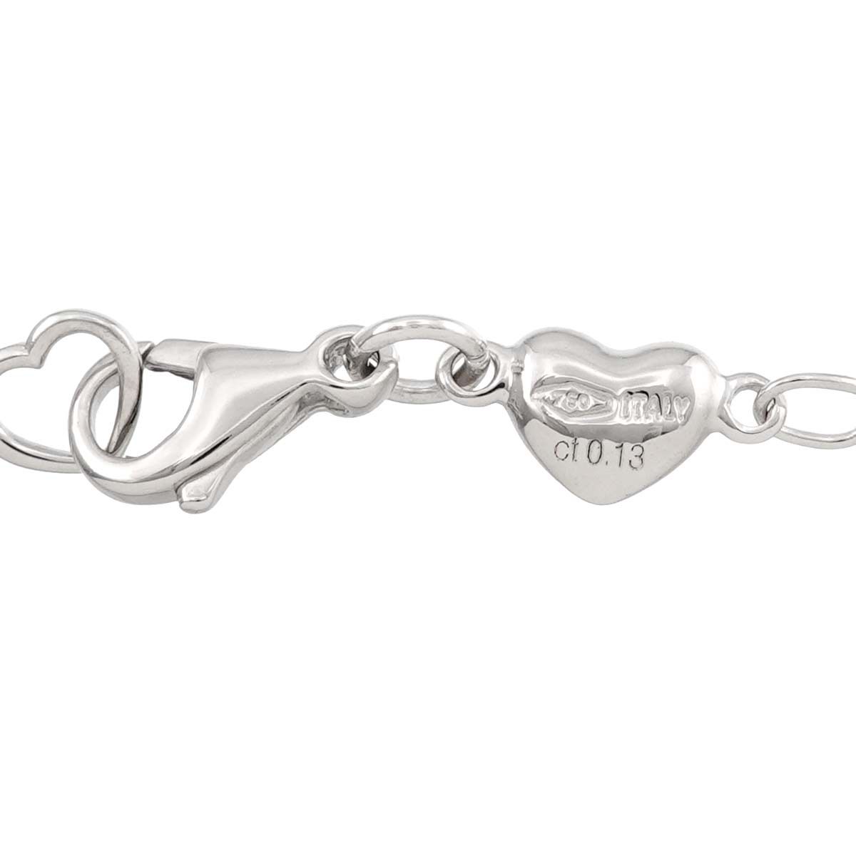 ポンテヴェキオ Ponte Vecchio ハート ダイヤ 0.13ct ネックレス 41cm  