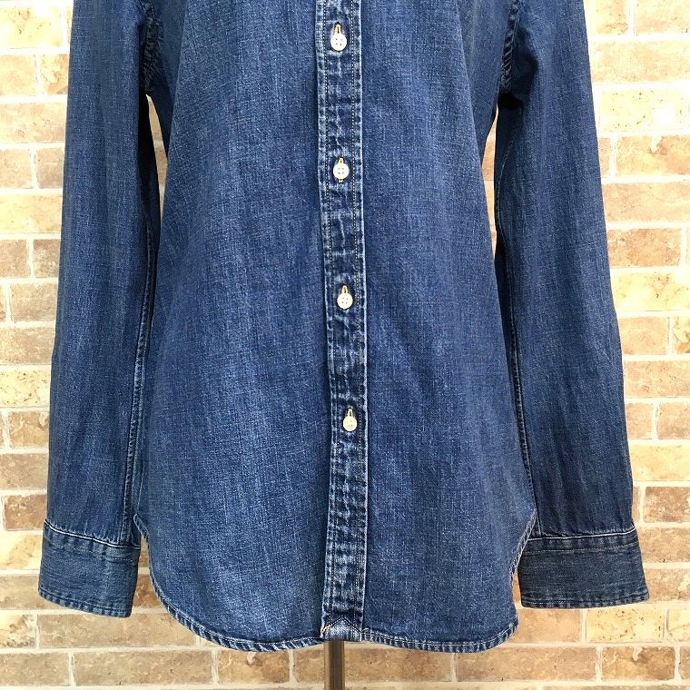  み Ralph Lauren シャツ 160 84 A 綿100％ デニムシャツ 6 半袖 シャツ ブラウス