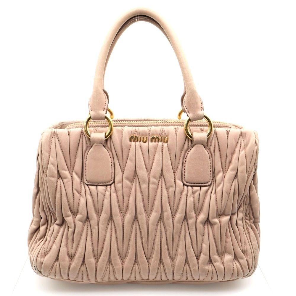 miumiu (ミュウミュウ) マテラッセ 2WAY レザーハンドバッグ
