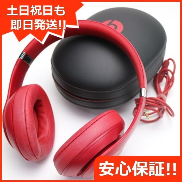 美品 Beats studio3 wireless MQD02PA/A レッド ワイヤレスヘッドホン Beats 土日祝発送OK 05000