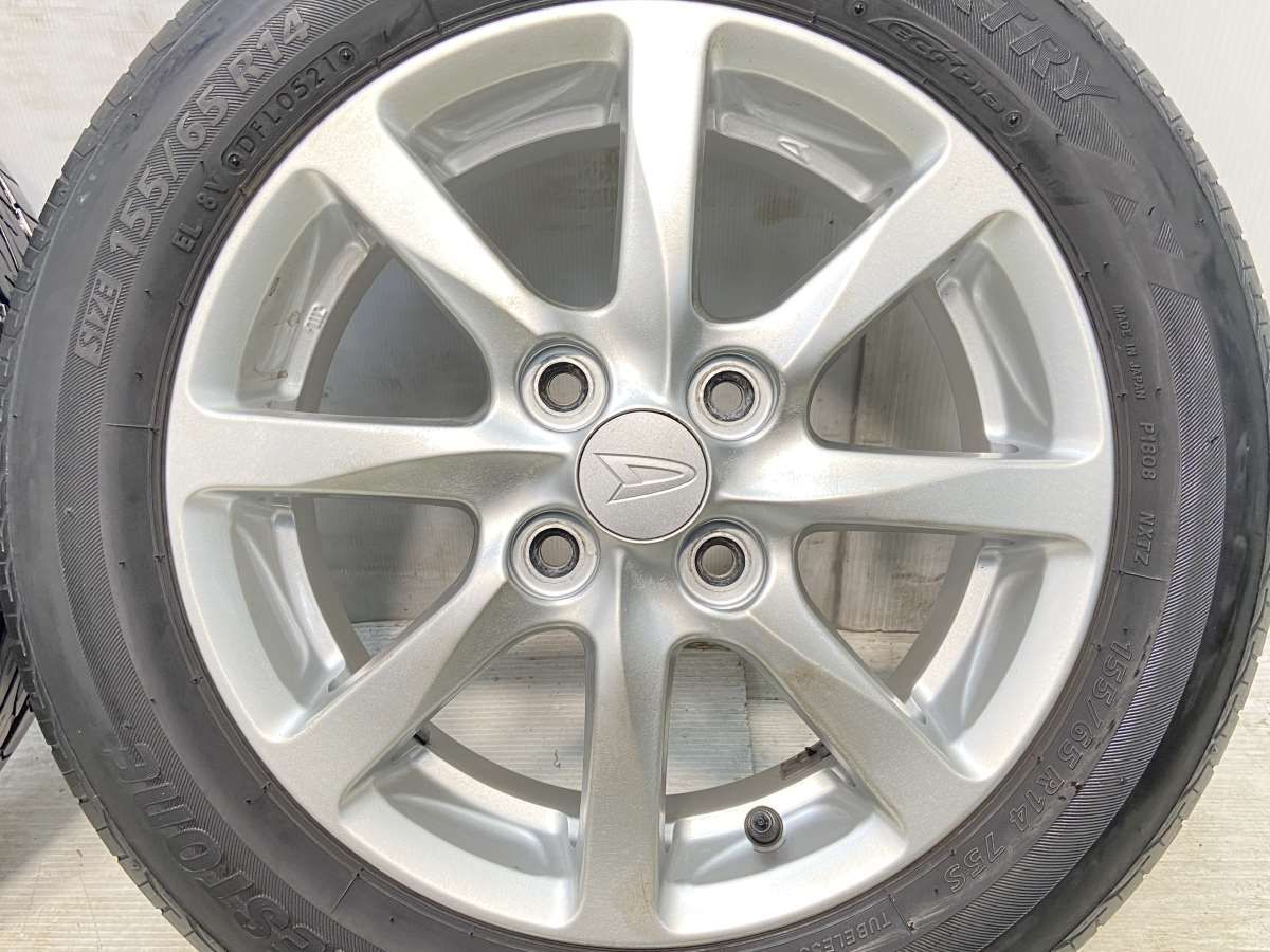 155/65R14 ブリヂストン ネクストリー ダイハツ純正 14x4.5 45 100-4穴  