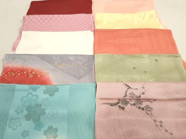 平和屋着物 和装小物 帯揚げ10枚セット 正絹 DAAX2017xg