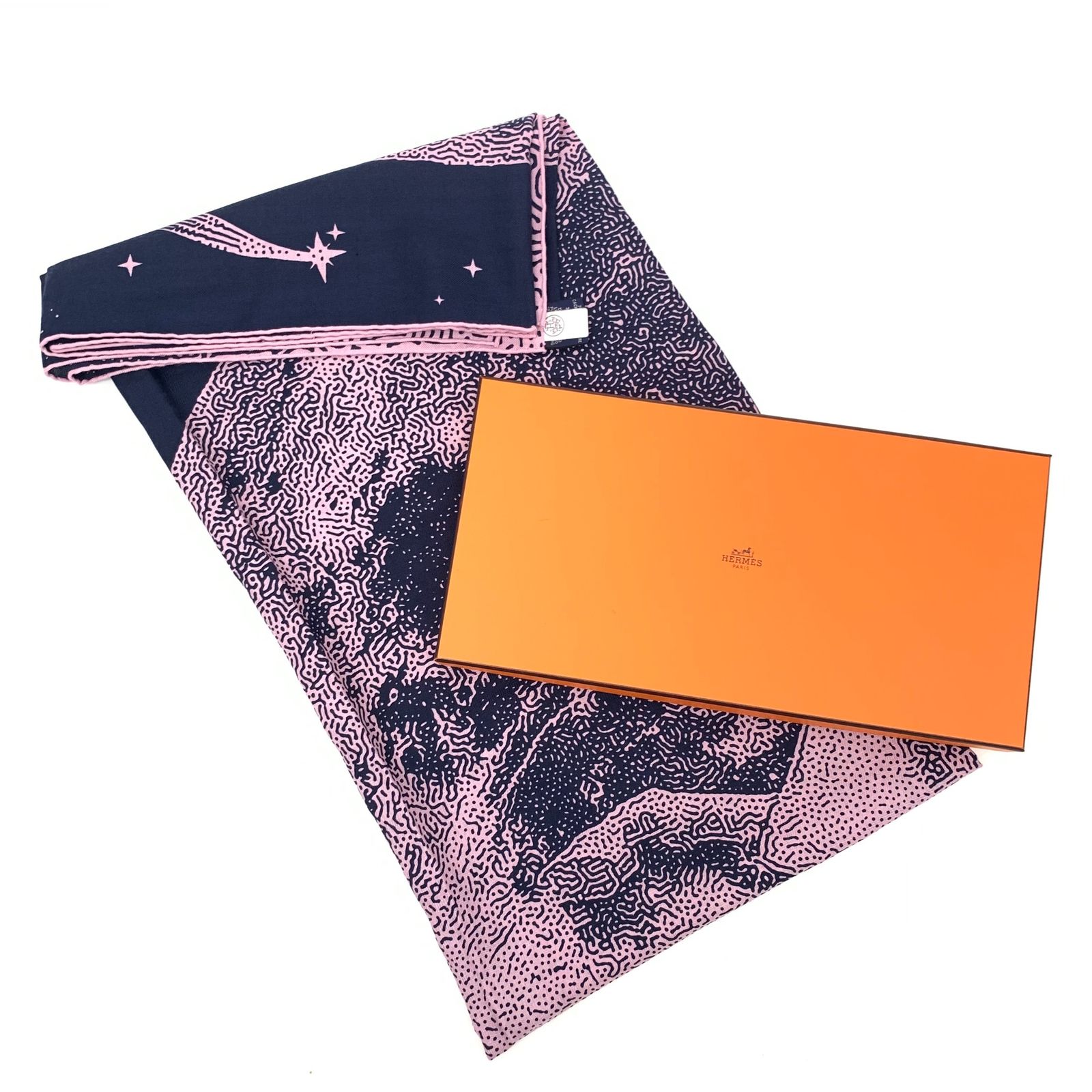 新品未使用 HERMES エルメス カレジェアン カレ140 CLAIR DE LUNE 
