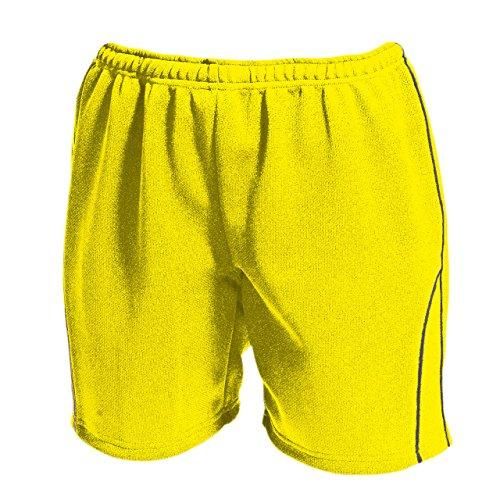 【新品・5営業日で発送】ウンドウ(Wundou) ウィメンズバレーボールパンツ　Ｐ－１６９０　黄ｘＤグレー（９３）　サイズ：Ｓ