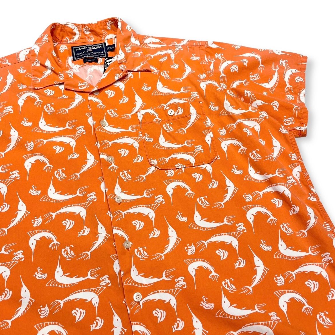 vintage POLO SPORT horizontal pattern 90s POLO SPORTS OpenCollar