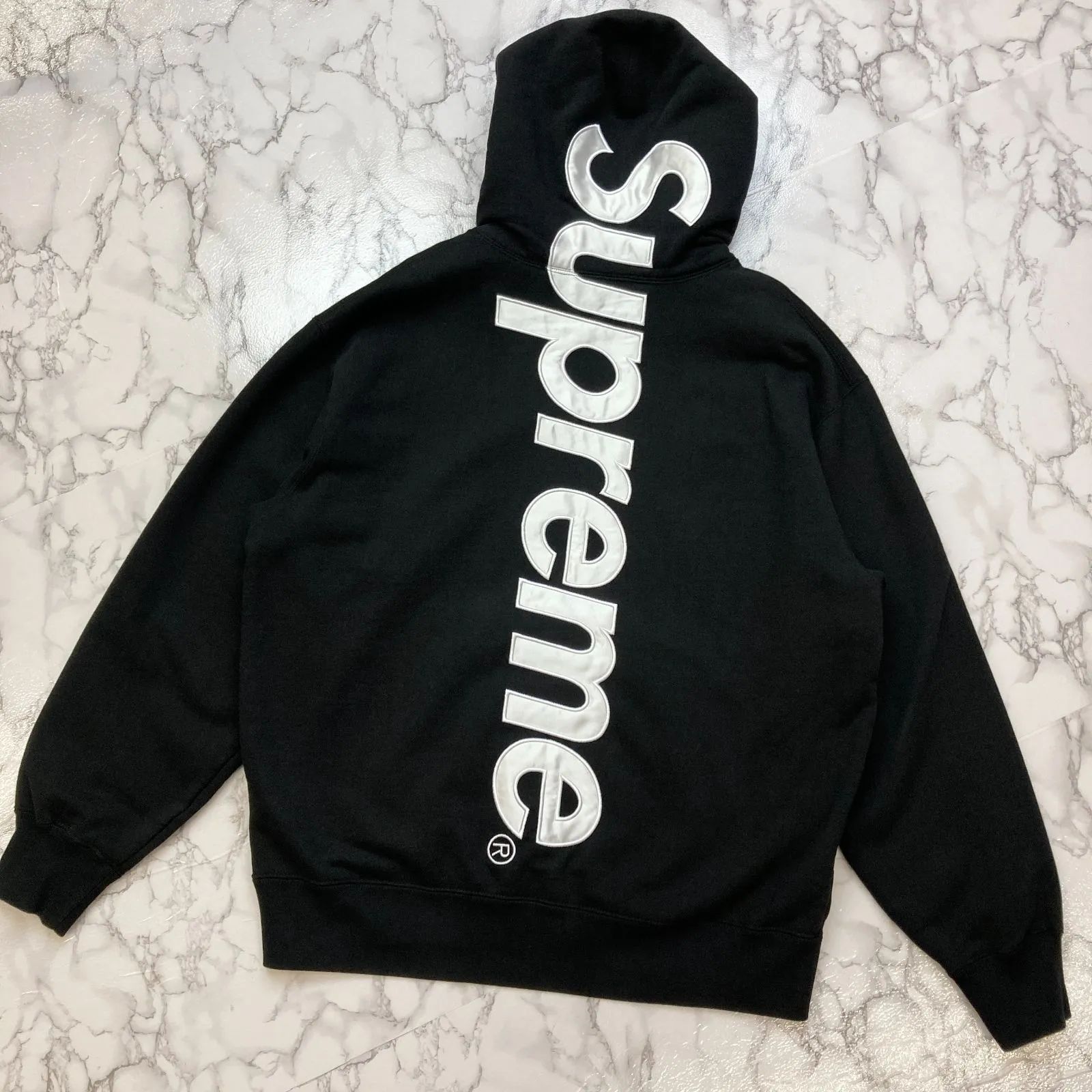 ✨美品✨ SUPREME シュプリーム 22AW Satin Applique Hooded